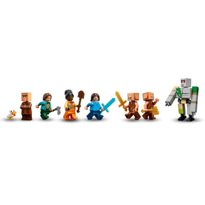 Конструктор LEGO Minecraft Напад на село з повітряною кулею Ґаст (21273)