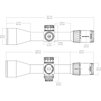 Оптичний приціл Vector Optics Taurus 3-24x56 (34 мм) illum. SFP ED (SCOL-55)