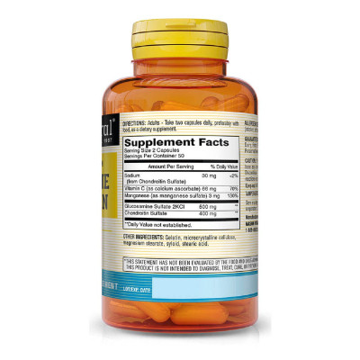 Вітамінно-мінеральний комплекс Mason Natural Глюкозамін та Хондроїтин, Glucosamine Chondroitin Regular St (MAV12481)