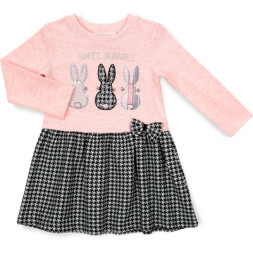 Плаття дитяче POP FASHION з кроликами (6673-128G-peach)