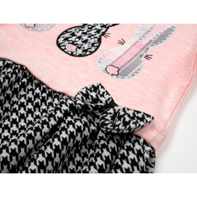 Плаття дитяче POP FASHION з кроликами (6673-128G-peach)