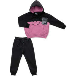 Спортивний костюм дитячий Cloise флісовий з худі (CL0215006-104-black)