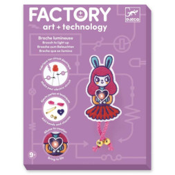 Набір для творчості Djeco Брошка Bunny Girl Factory E-text (DJ09320)