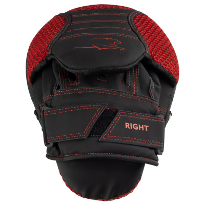 Лапи боксерські PowerPlay 3044 Pro Carbon Ultra Series Чорно-Червоні (PP_3044_Bl/Red)