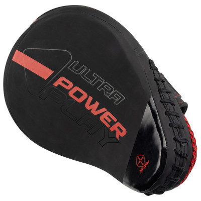 Лапи боксерські PowerPlay 3044 Pro Carbon Ultra Series Чорно-Червоні (PP_3044_Bl/Red)