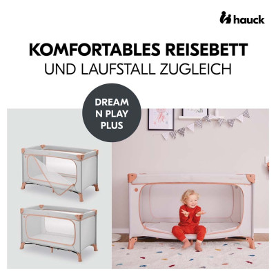 Дитячий манеж Hauck Dream N Play Plus Dusty Cork (60100-6)