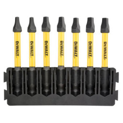 Набір біт DeWALT в касеті для Tough Case, FlexTorq, L57 мм, SQ1 2 шт. SQ2 3 шт. SQ3 2 шт. (DT70824)