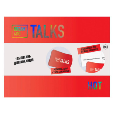 Настільна гра 18+ 1DEA.me Гра-розмова Dream&amp;Do Talks - Hot, українська (13297)