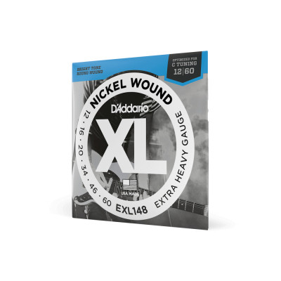 Струни для гітари D&#039;Addario XL Nickel Wound Extra Heavy (12-60) (EXL148)