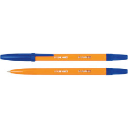 Ручка кулькова Economix RANGE 0,5 мм. Корпус помаранчевий, пише синім (E10138-02)