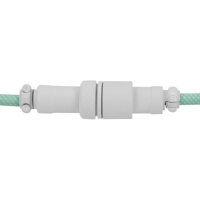 Дата кабель USB-C + USB A to USB-C 1.36m Coiled Aviator mint Keychron (CAB18_KEYCHRON)
