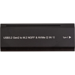Кишеня зовнішня PowerPlant SSD M.2 PCIe NGFF/NVMe USB3.2, 20Gbps, RGB (HC380527)