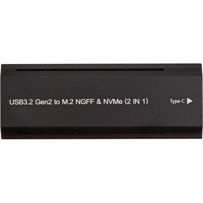 Кишеня зовнішня PowerPlant SSD M.2 PCIe NGFF/NVMe USB3.2, 20Gbps, RGB (HC380527)