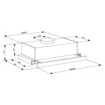 Витяжка кухонна Eleyus LOTUS 1000 60 WH