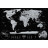 Скретч карта 1DEA.me Travel Map Weekend Black World (silver) (13073)