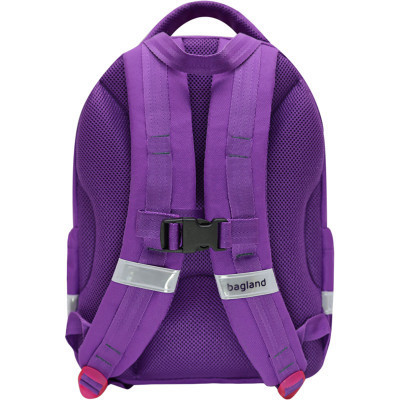 Рюкзак шкільний Bagland Butterfly 21 л. фіолетовий 1154 (0056566) (953917126)