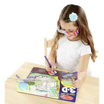 Набір для творчості Melissa&amp;Doug 3D розмальовка по точках для дівчаток (MD9963)