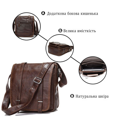 Сумка Vintage Коричнева (14093)