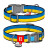 Нашийник для тварин WAUDOG Nylon з QR паспортом Colors of freedom пластиковий фастекс XL (4504-4020)