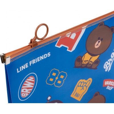 Папка на блискавці Yes А4 Line Friends (492091)