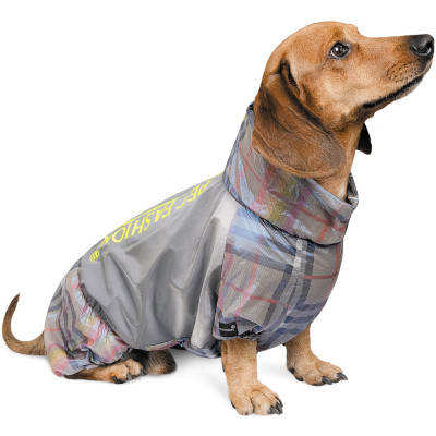 Дощовик для тварин Pet Fashion &quot;FORCE&quot; для такси XS (сірий з жовтим) (4823082422982)