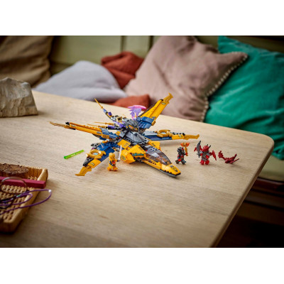 Конструктор LEGO Ninjago Суперштормовий реактивний літак Рас та Арін (71833)