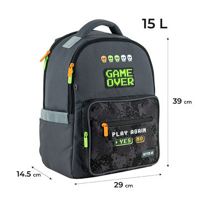 Рюкзак шкільний Kite Education 770 Game Over (K24-770M-4)