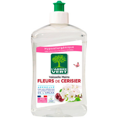 Засіб для ручного миття посуду L&#039;Arbre Vert Цвіт вишні 500 мл (3450601028434/3450601047138)