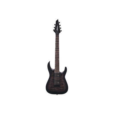Електрогітара Jackson Guitars JS22Q-7 DKA Dinky Arch TOP HT Transparent Black Burst (231252)