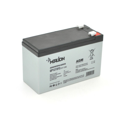 Батарея до ДБЖ Merlion GP1272F2 12V-7.2Ah (GP1272F2BW)