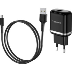 Зарядний пристрій BOROFONE BA36A High Black (BA36AMB)