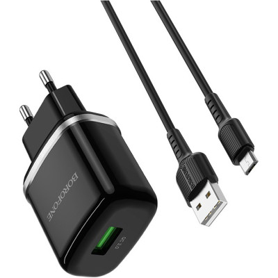 Зарядний пристрій BOROFONE BA36A High Black (BA36AMB)