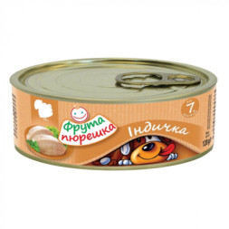 Дитяче пюре Фрута пюрешка індичка, 120 г (8595139773984)