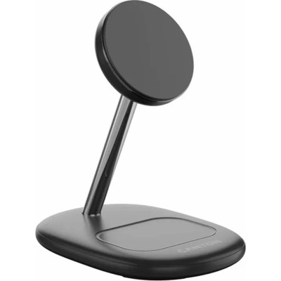Зарядний пристрій Canyon wireless charger WCS-205 15W Qi2 2in1 w/o adapter Black (CNS-WCS205BW/A)