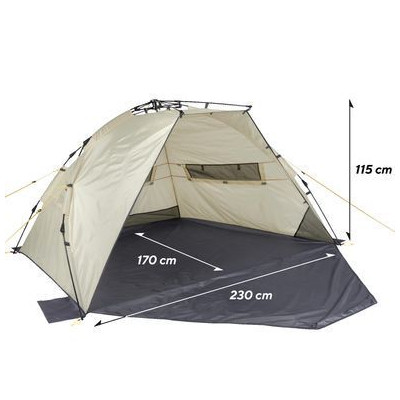 Намет Uquip Speedy XL UV 50+ Sand/Grey (241007) (DAS303224)