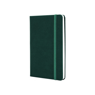 Книга записна Optima А5 SQUARE, тверда обкладинка, гумка, білий блок клітинка, зелений (O27100-04)