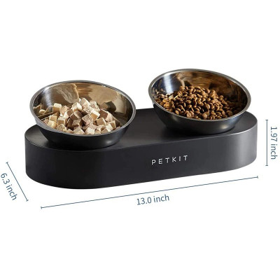 Універсальний посуд для тварин Petkit FRESH NANO-METAL Pet Cat TWO Bowl Stand (P5201)