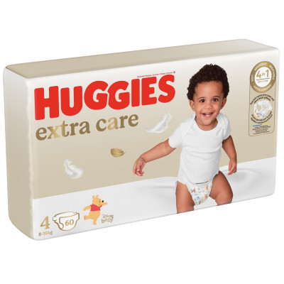 Підгузки Huggies Extra Care 4 (8-16 кг) 60 шт (5029053578118)
