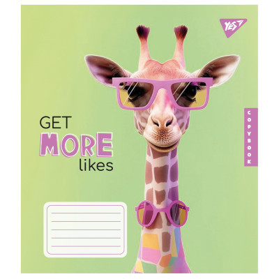 Зошит Yes Get more likes 24 аркушів клітинка (767289)