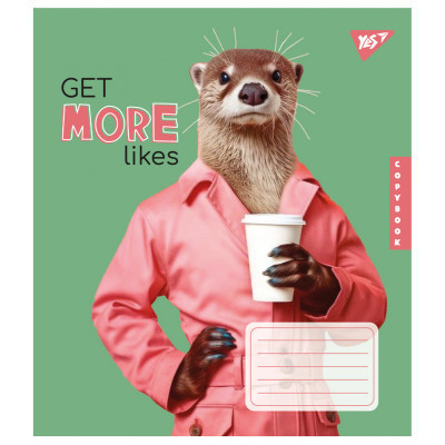 Зошит Yes Get more likes 24 аркушів клітинка (767289)