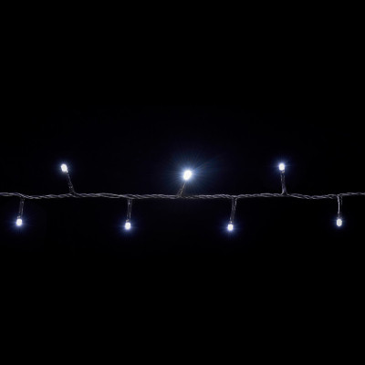 Гірлянда Delux STRING С 100 LED 5m білий/чорний IP20 (90009493)