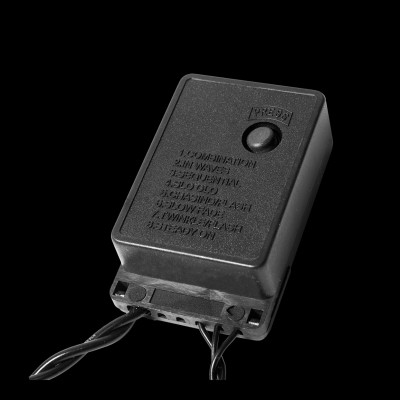 Гірлянда Delux STRING С 100 LED 5m білий/чорний IP20 (90009493)