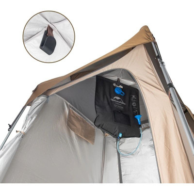 Намет Naturehike NH21ZP005 (душ/туалет) Коричневий (6927595779088)
