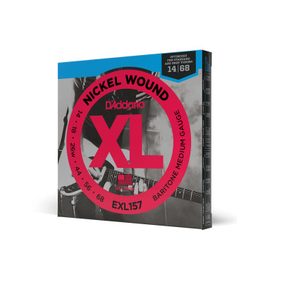 Струни для гітари D&#039;Addario XL Nickel Wound Baritone Medium (14-68) (EXL157)