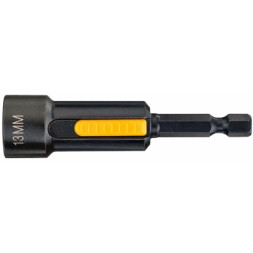 Головка магнітна DeWALT магнітна EXTREME 1/4&quot;х13 мм, шестигранна з магнітом, що рухається всередині (DT7450)