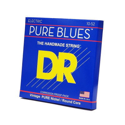 Струни для гітари DR Strings PURE BLUES Electric Guitar Strings - Medium to Heavy (10-52) (PHR-10/52)