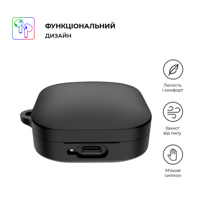 Чохол для навушників Armorstandart Hang Case для Xiaomi Redmi Buds 6 Active Black (ARM81090)