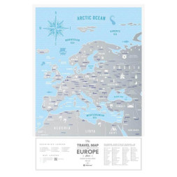 Скретч карта 1DEA.me Travel Map Silver Europe (13009)