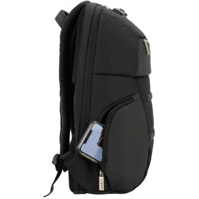 Рюкзак шкільний Optima 18.5&quot; USB Anti-Theft унісекс 0.7 кг 16-25 л Чорний (O96917-01)