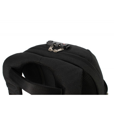 Рюкзак шкільний Optima 18.5&quot; USB Anti-Theft унісекс 0.7 кг 16-25 л Чорний (O96917-01)